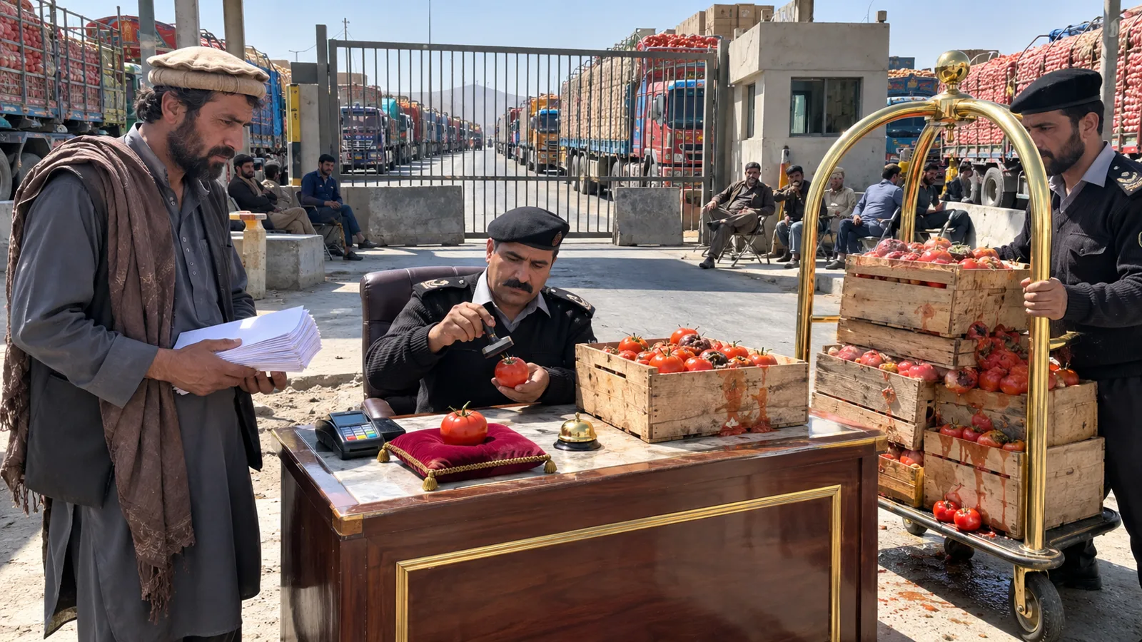 Border Closure Rebranded as Premium Storage Service for Afghan Traders