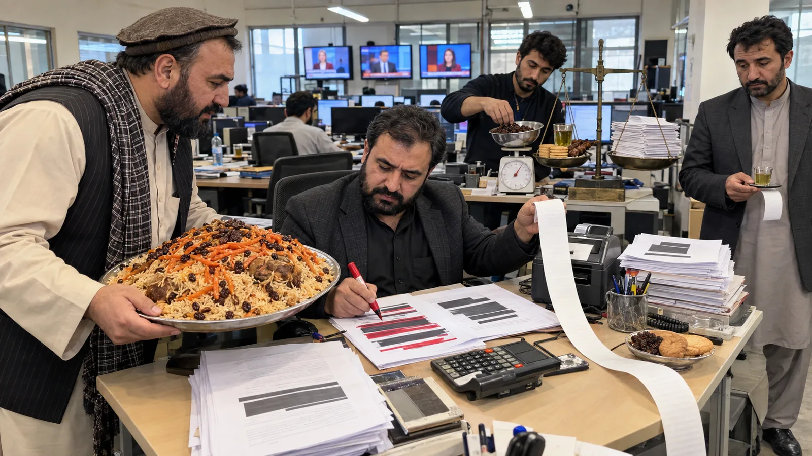 Kabul Newsroom Introduces Receipt Showing How Much Truth Each Guest Purchased