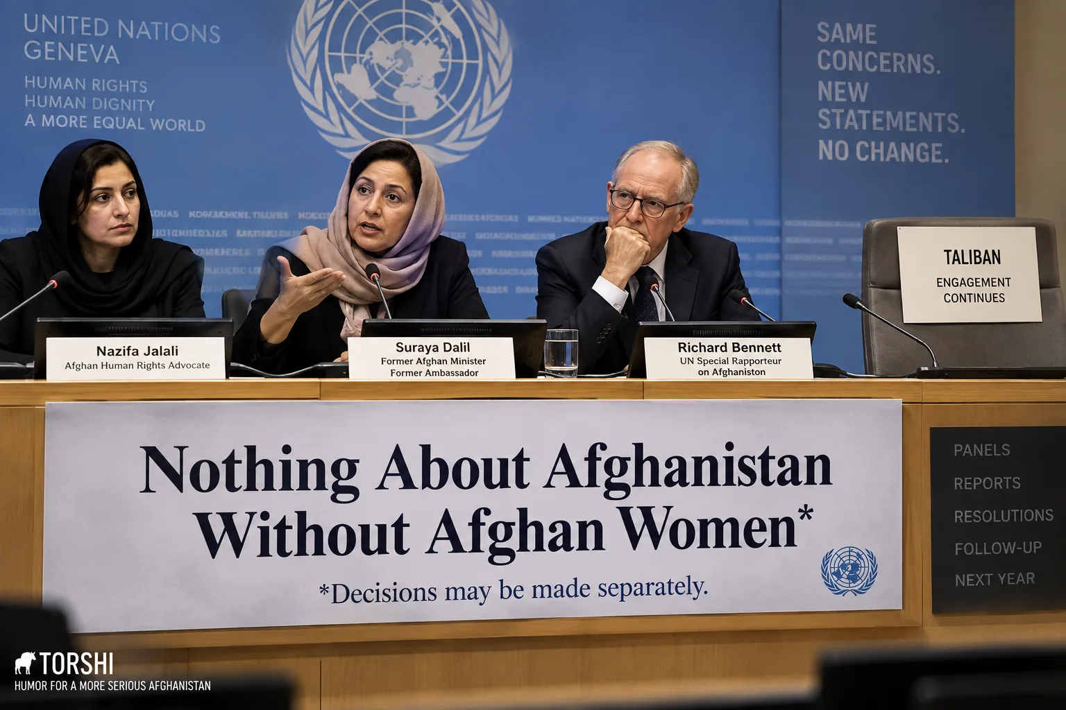 UN Gives Afghan Women Full Seat at Table, Asks Them to Bring Their Own Table
