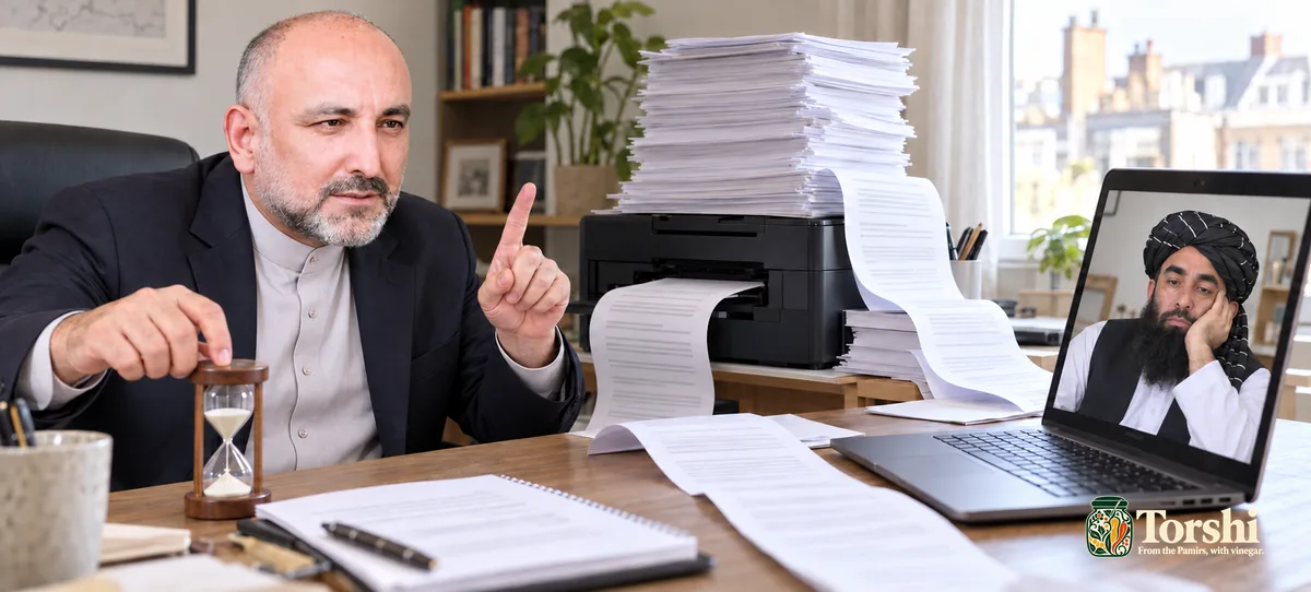 Atmar Warns Taliban to Negotiate Before Opposition Is Forced to Issue Another Statement