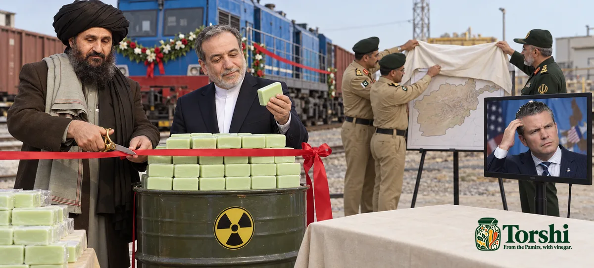 Iran Ships Enriched Uranium to Taliban Through Khaf–Herat Railway After Discovering America Can No Longer Find Afghanistan on Map